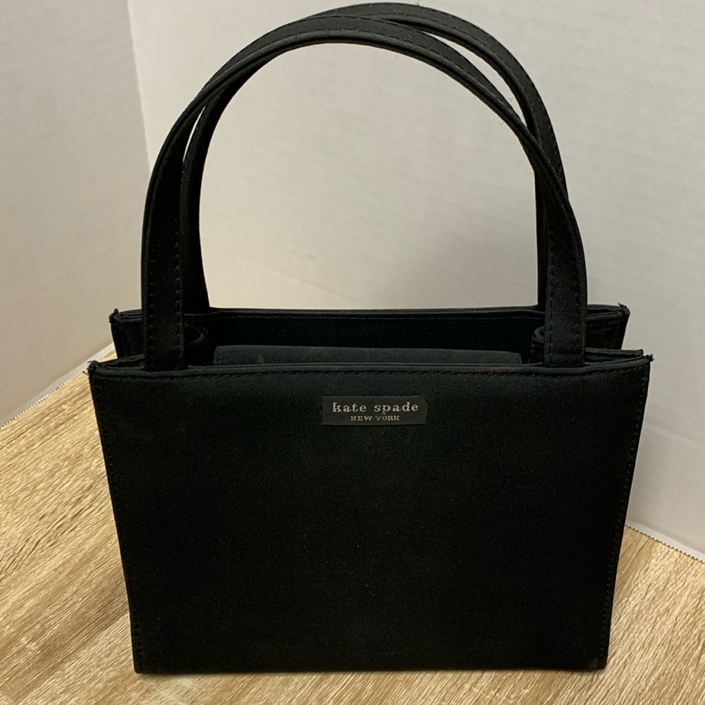 Kate Spade black nylon evening bag